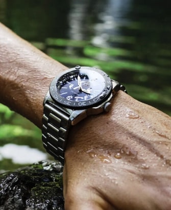 black watch on arm